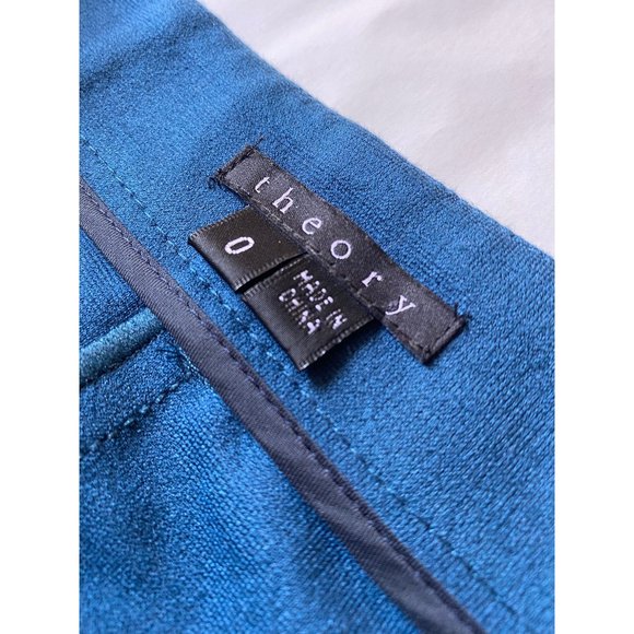 THEORY DARK TEAL DEBRA SKIRT - Picture 3 of 5